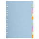 Tabs Forever Exacompta Karton A4, sortiert, 12 Tabs