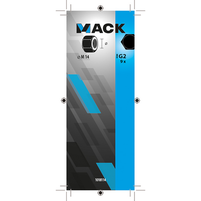 Mack 1018114 - Sechskantmutter Stahl verzinkt 9 Stück M 14 | 5 Stück