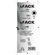 Mack 1020154 - Spanplattenschraube VZ KP-SelbstsicherndGVZ 100 Stück 5,0 x 70 mm | 3 Stück - afbeelding 6