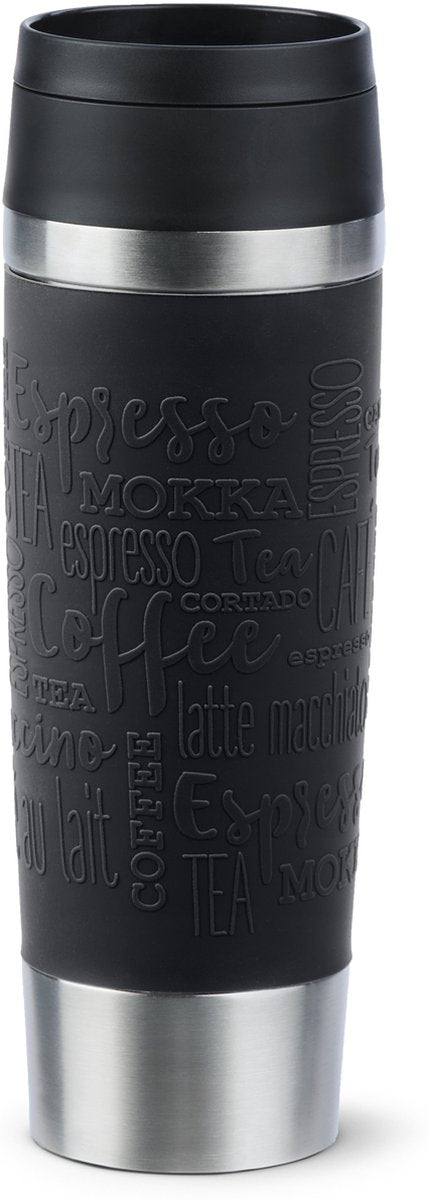 Tefal Reisebecher n2022010 – Thermosflasche – 500 ml – Schwarz – isolierend – auslaufsicher – für heiße und kalte Getränke geeignet