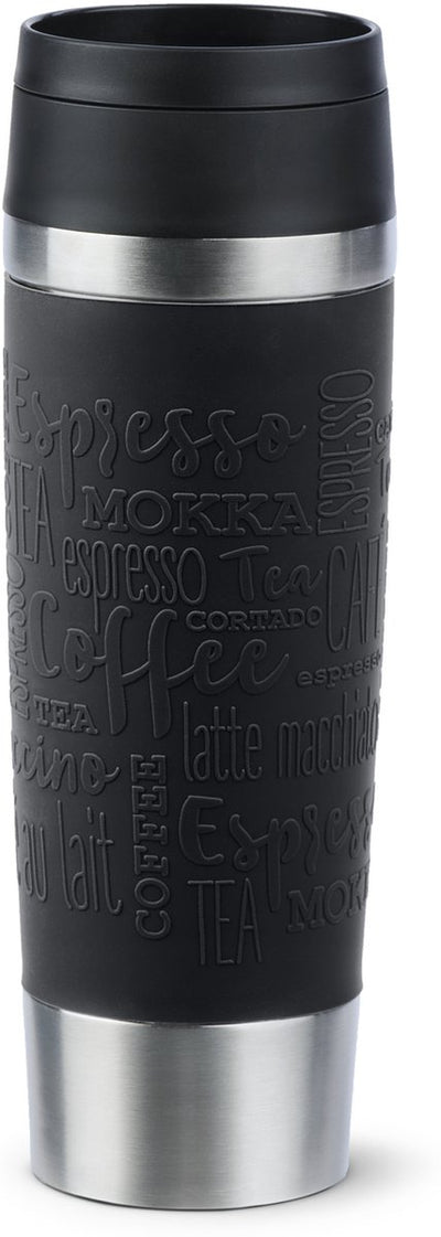 Tefal Reisebecher n2022010 – Thermosflasche – 500 ml – Schwarz – isolierend – auslaufsicher – für heiße und kalte Getränke geeignet