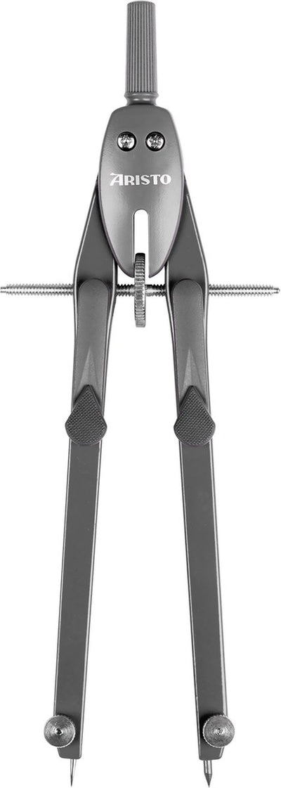 Aristo Schnellverstellkompass – Natur – Länge 17 cm – Durchmesser 340 mm – Steingrau – AR-552811