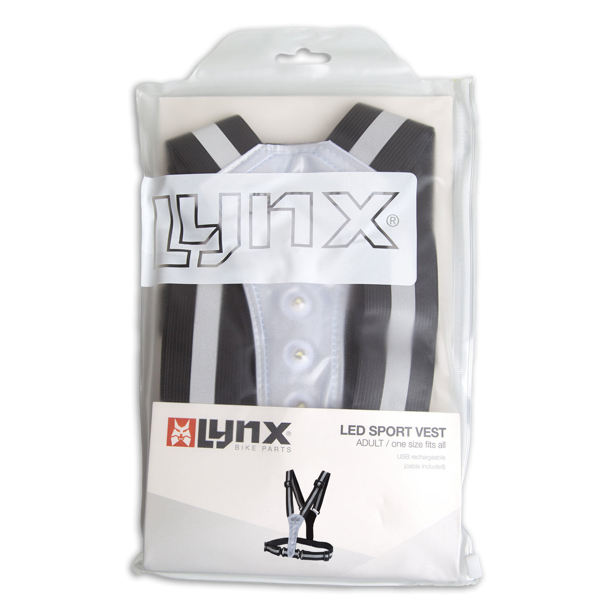 Lynx Harnas USB führte Sportweste schwarz