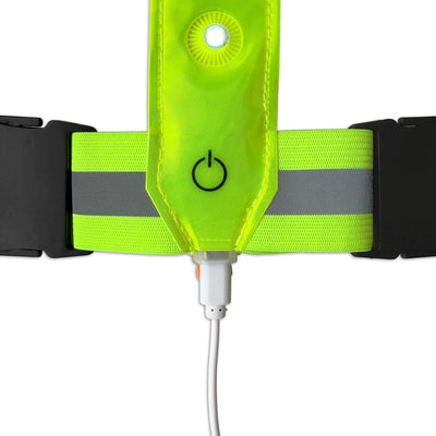 Lynx Harnas USB -LED Sportweste Neongelb