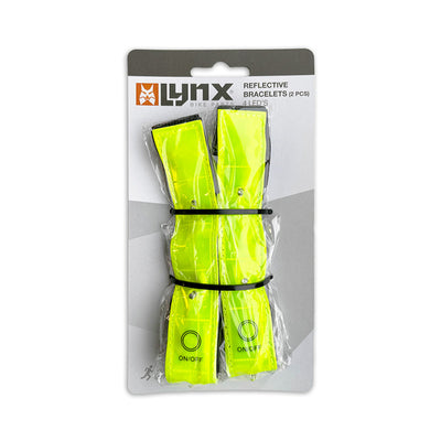 Luchsreflexionsarmband 4-LED 2 Teile unisex gelb