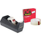 Klebebandabroller C38 + kristallklares 600 Scotch transparentes Recyclingband 19 mm x 33 m