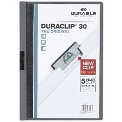 Klemmmappe Duraclip langlebig 2200 A4 220x307 Anthrazit