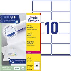 Adressetiketten Avery Zweckform Ultragrip weiß