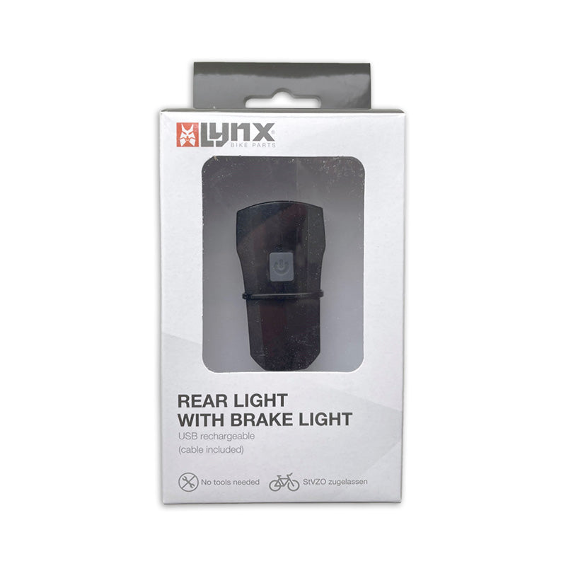 Rücklicht mit Bremslichtfunktion USB