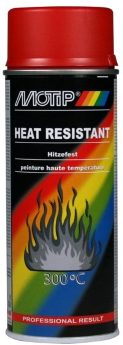 Motip 1051386 – hitzebeständiges rotes 300°C-Spray 400 ml | 1 Stk