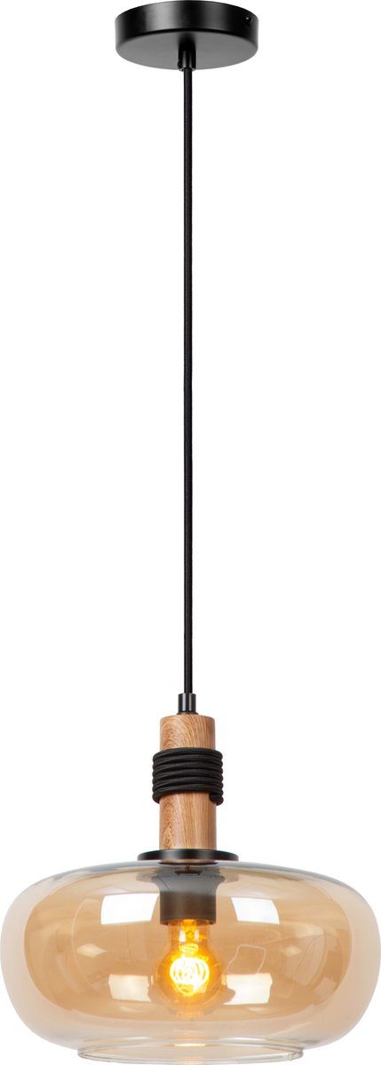 Lucide ilona - Hängelampe - ø 30 cm - 1xe27 - Bernstein
