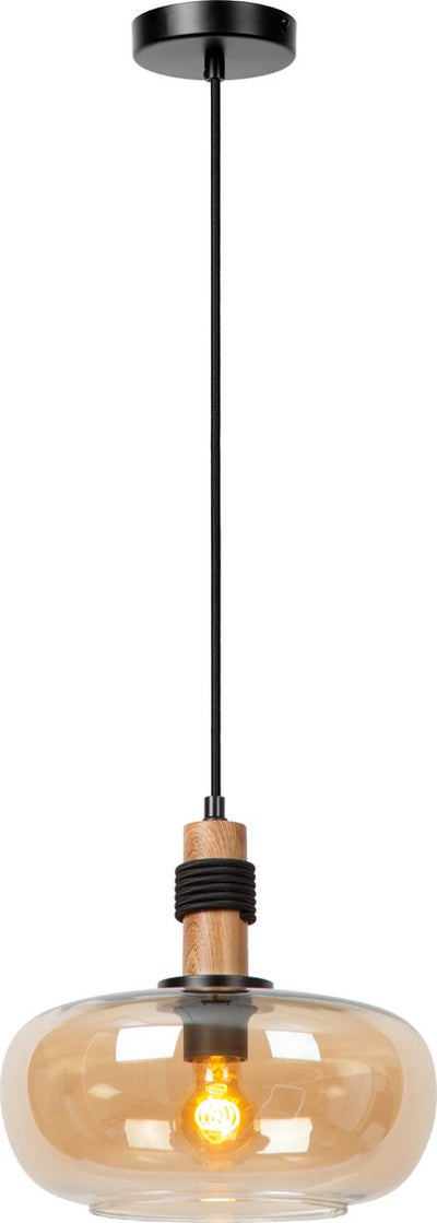 Lucide ilona - Hängelampe - ø 30 cm - 1xe27 - Bernstein