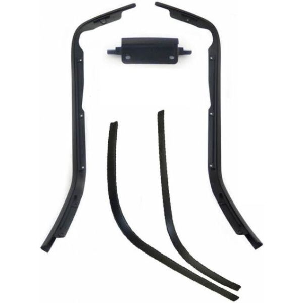 Edge Trim Set Beinschild und Trittbrett Primavera, Sprint 5-teilig mattschwarz