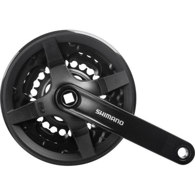 Shimano Kurbel 6 7 8 Speed-Turnier FC-Ty301 mit 150 mm Kurbelarm 42 x 34 x 24T Schwarz