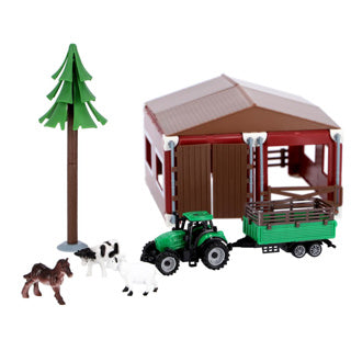Agrotoys Farm mit Traktor und Tierskala 1:50