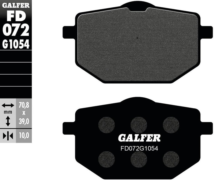 Galfer Bremsbeläge fd072 Bremsbelag fd072 g1054 organisch