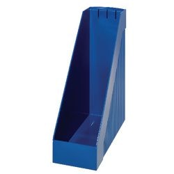 Magazinkassette helit the Tower Line blau A4 Polystyrol