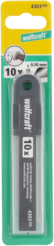 Abbrechmesser von Wolfcraft | 18mm | 8 Segmente | 10 Stück - 4303000