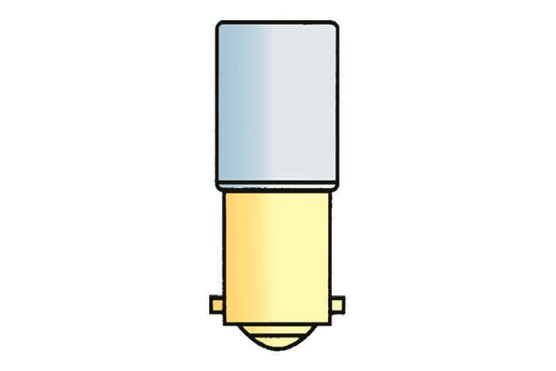 Röhrenlampe BA9S 12V Halogen - 4W - ohne Verkaufsverpackung