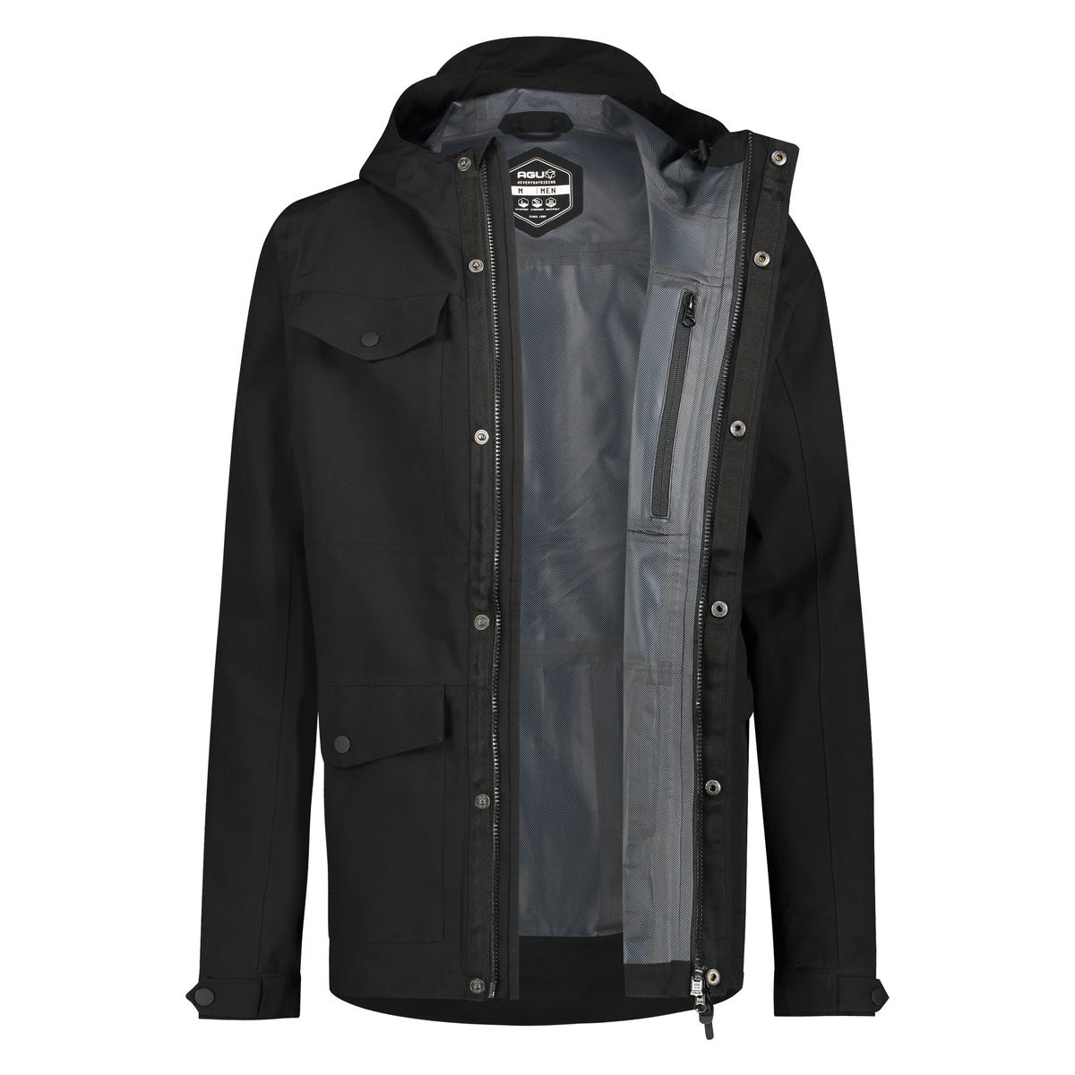 Taschenregenmantel urbaner Outdoor-Herren
