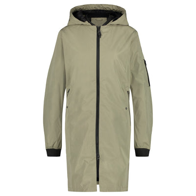 Puch langer Bomber-Regenmantel Urban Outdoor Damen Pistaziengrün