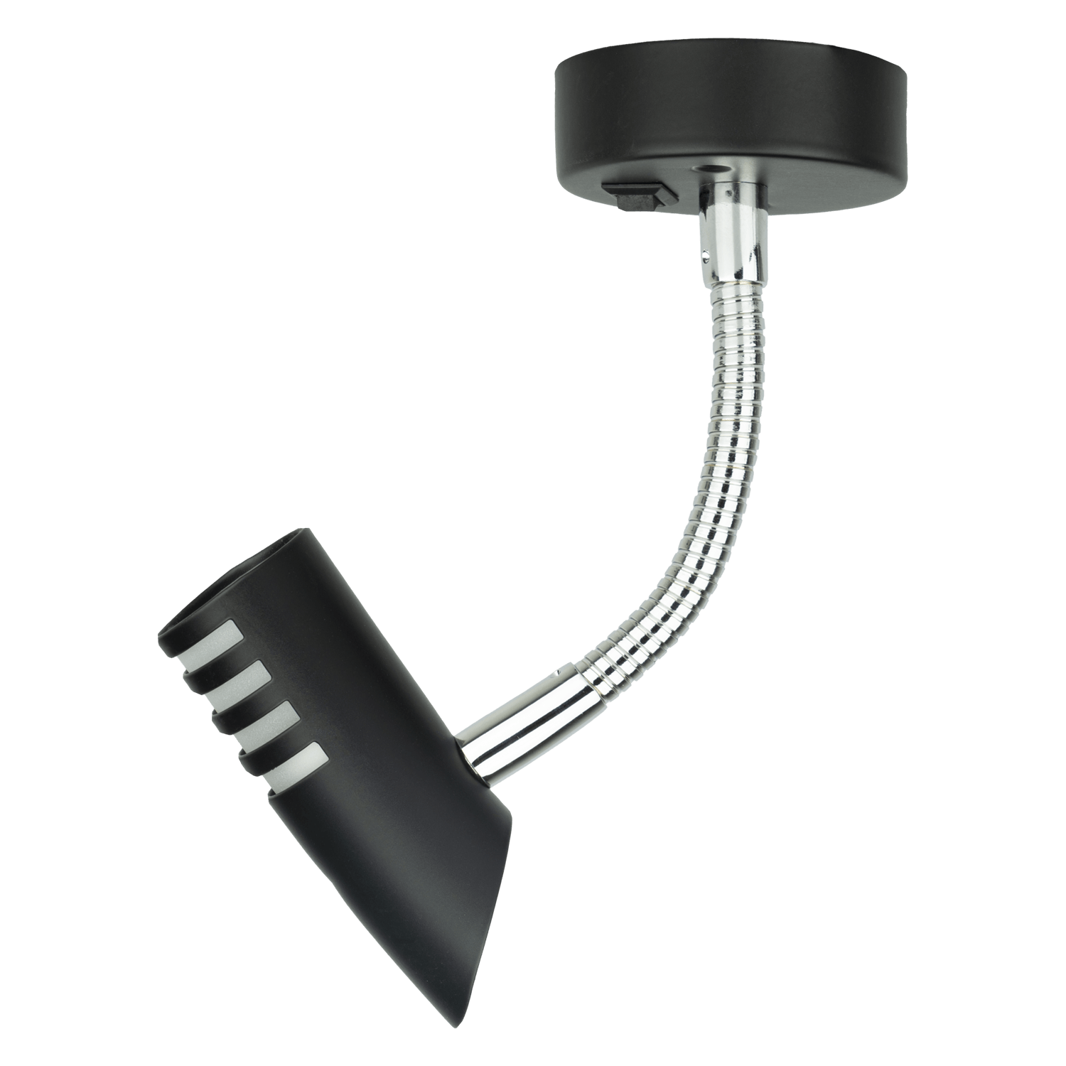 Sao flexibler LED-Spot mit Schalter - Schwarz
