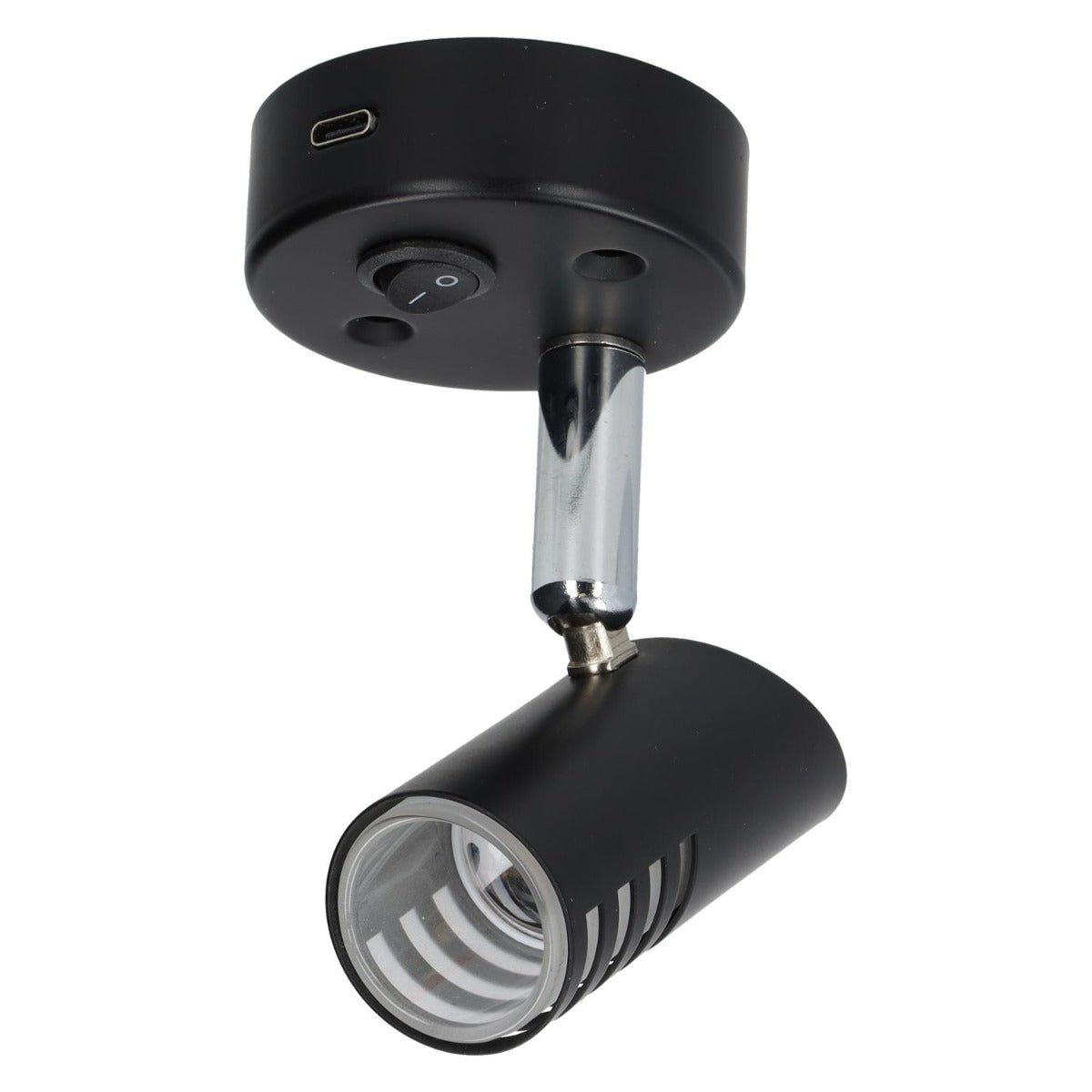Sao Aufbaustrahler LED mit Schalter und USB-C - Schwarz - ohne Verkaufsverpackung