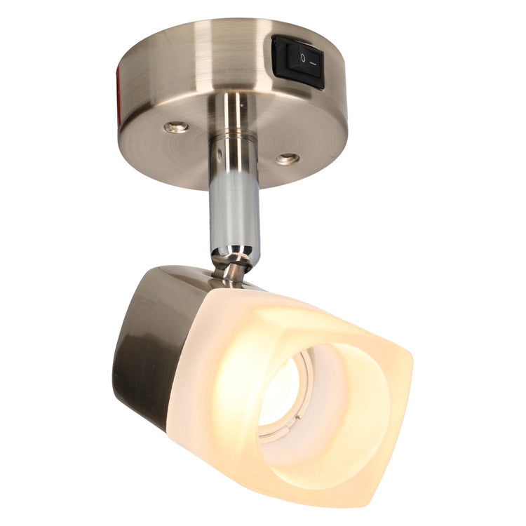 Luna Camper- und Caravan-Aufbaustrahler – ECE R10 – gebürsteter Stahl mit Milchglas