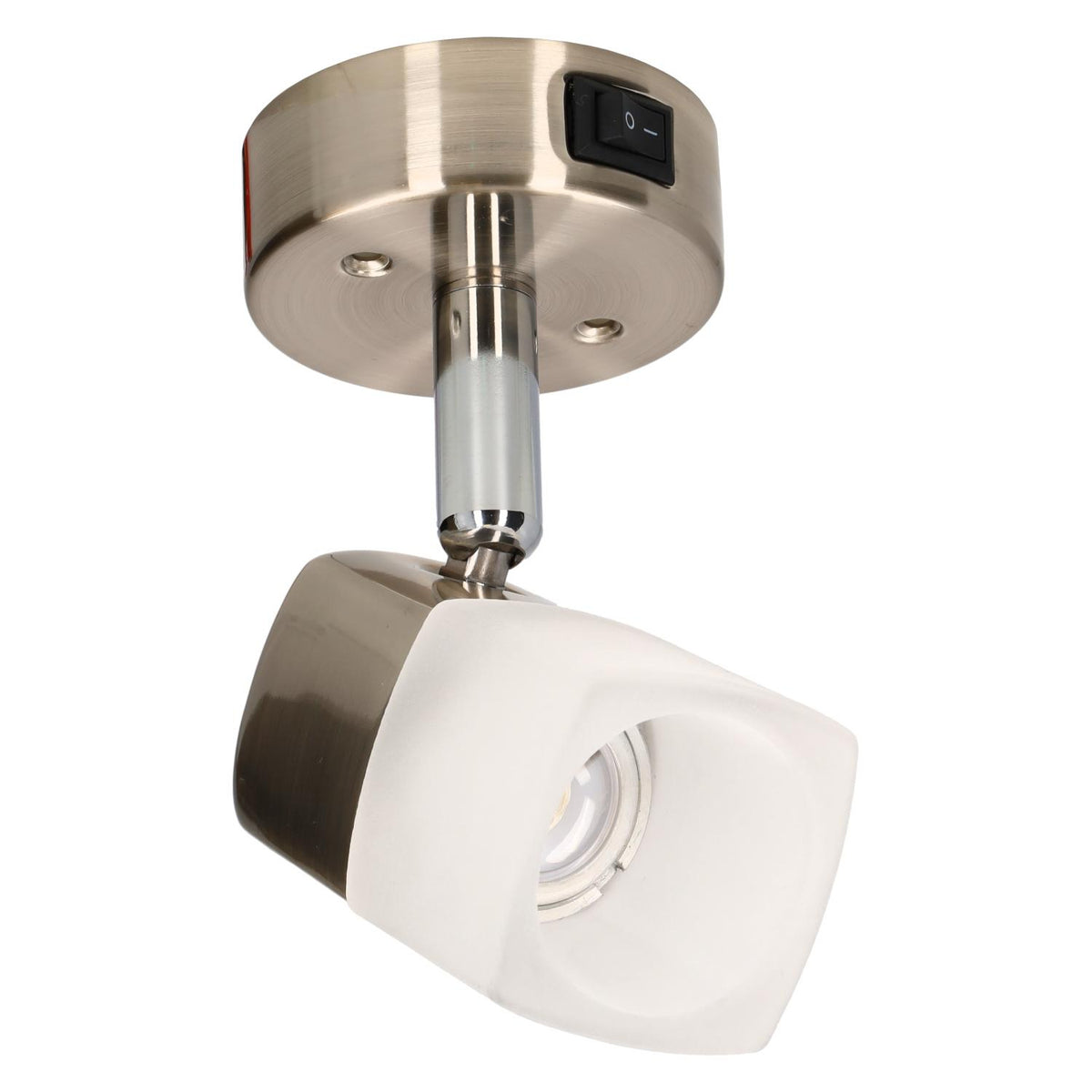 Luna Camper- und Caravan-Aufbaustrahler – ECE R10 – gebürsteter Stahl mit Milchglas