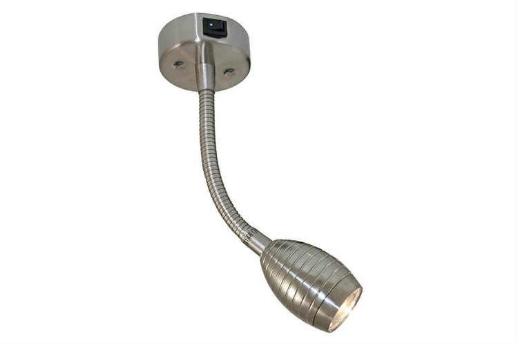 Neso Flex Wandleuchte mit flexiblem Arm – Chrom matt – ohne Verkaufsverpackung