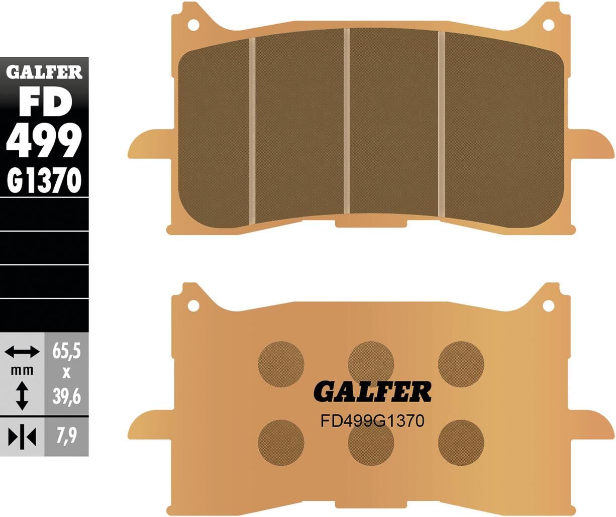 Galfer Bremsbeläge FD499 Bremsbelag FD499 G1370 Sint.Metal Street