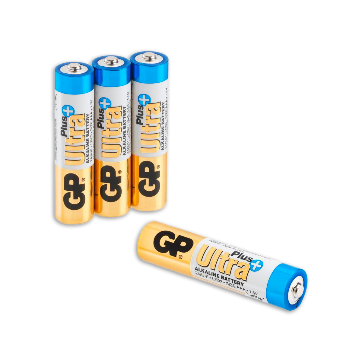 GP Ultra Plus Alkalibatterien AAA 4PK