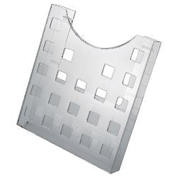 Prospekthalter Helit aus transparentem Polystyrol A4