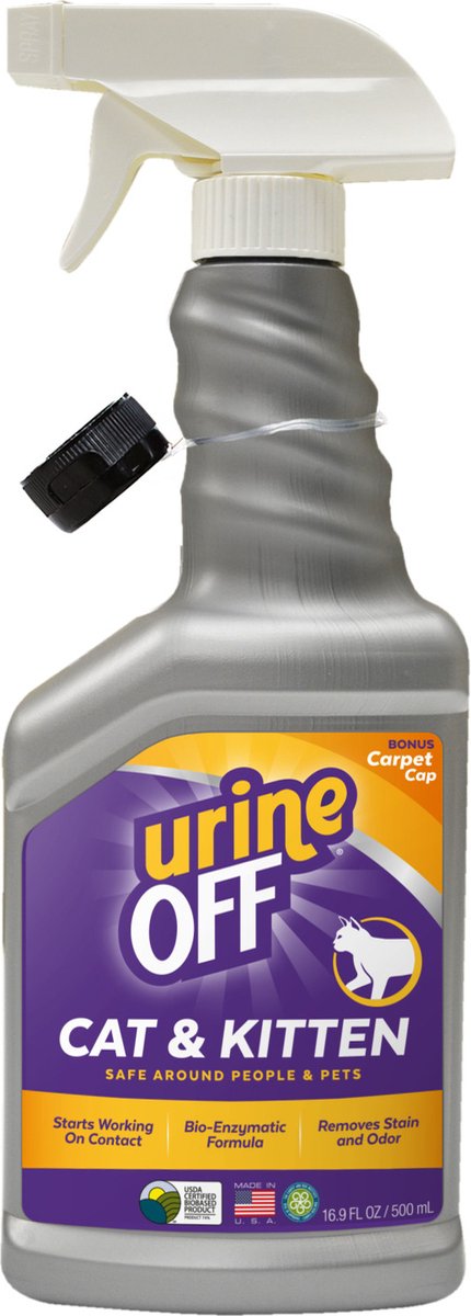 Urin aus Katzenurin – Flecken- und Geruchsentferner für Kätzchenurin – Spray – 500 ml
