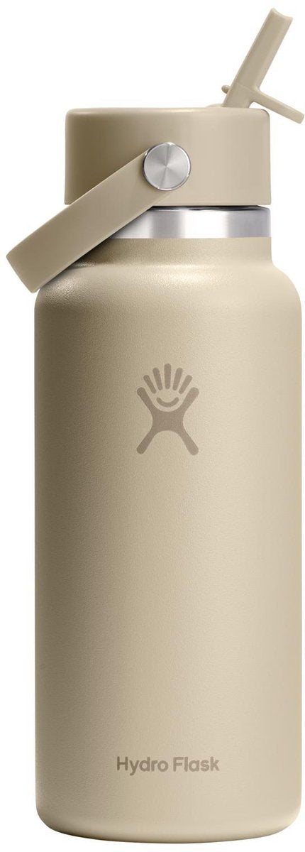 Hydro Flask – Weithals-Trinkflasche mit flexiblem Strohhalmverschluss – 946 ml – Hafer