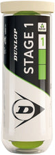 Dunlop Tennisbälle der Stufe 1 – 3 Stück – grün gelb
