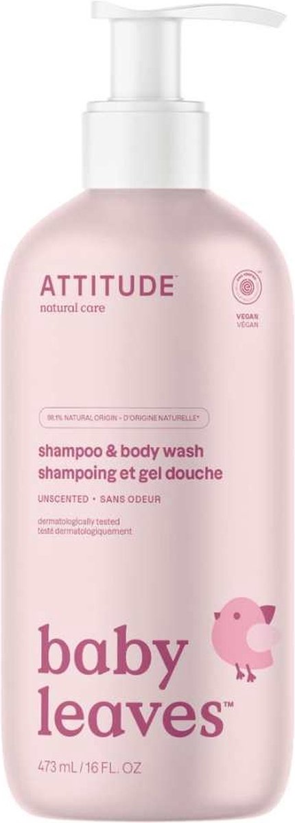 Haltung Babyblätter 2 in 1 Shampoo Körperwaschung - Geruch - frei