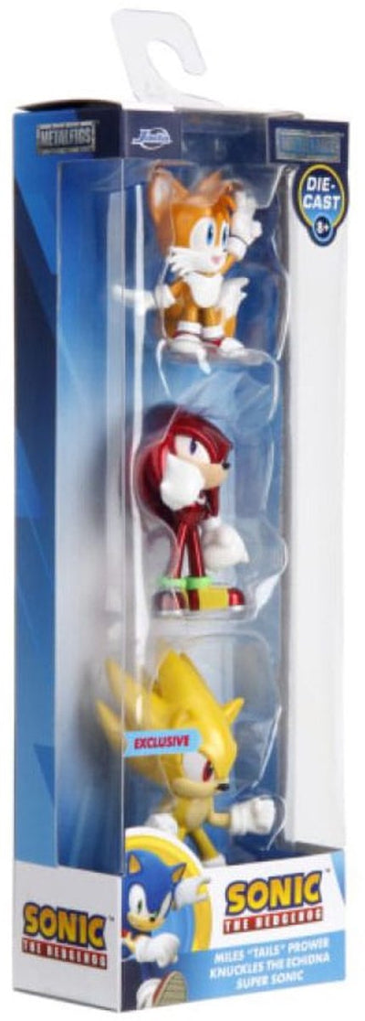Jada Toys Sonic The Hedgehog Nano Metal Figs Diecast Minifigur 3er-Pack 5 cm große Minifigur