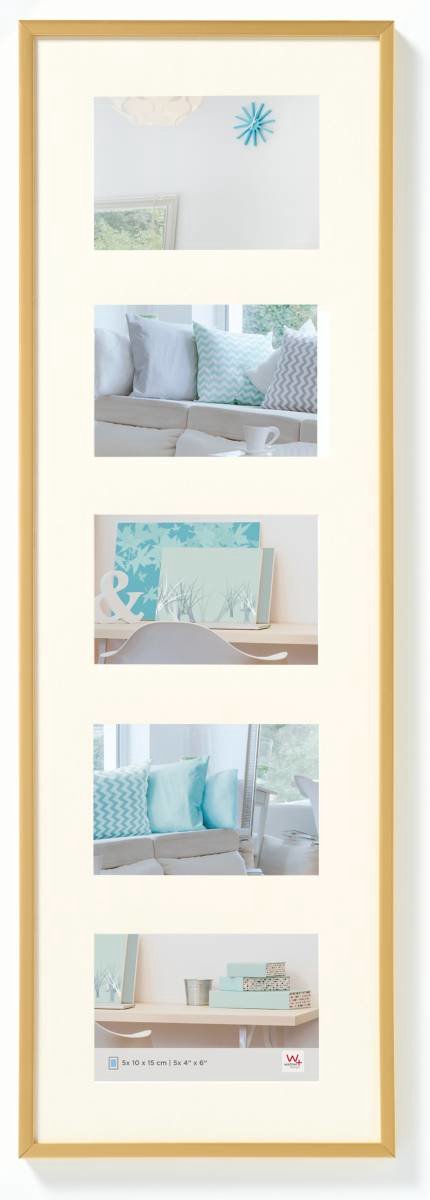 Walther New Lifestyle – Kunststoffgalerie – Fotogröße 5 x 10 x 15 cm – Gold