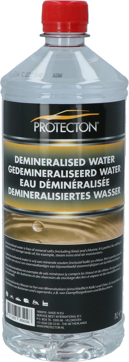 entmineralisiertes Wasser 1 Liter beige