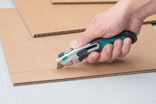 Wolfcraft professionelle Trapezmesser | 0,65 x 52 mm | 100 Stück - 4314000