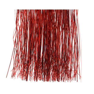 Decoris Weihnachten Lametta Red 40 cm