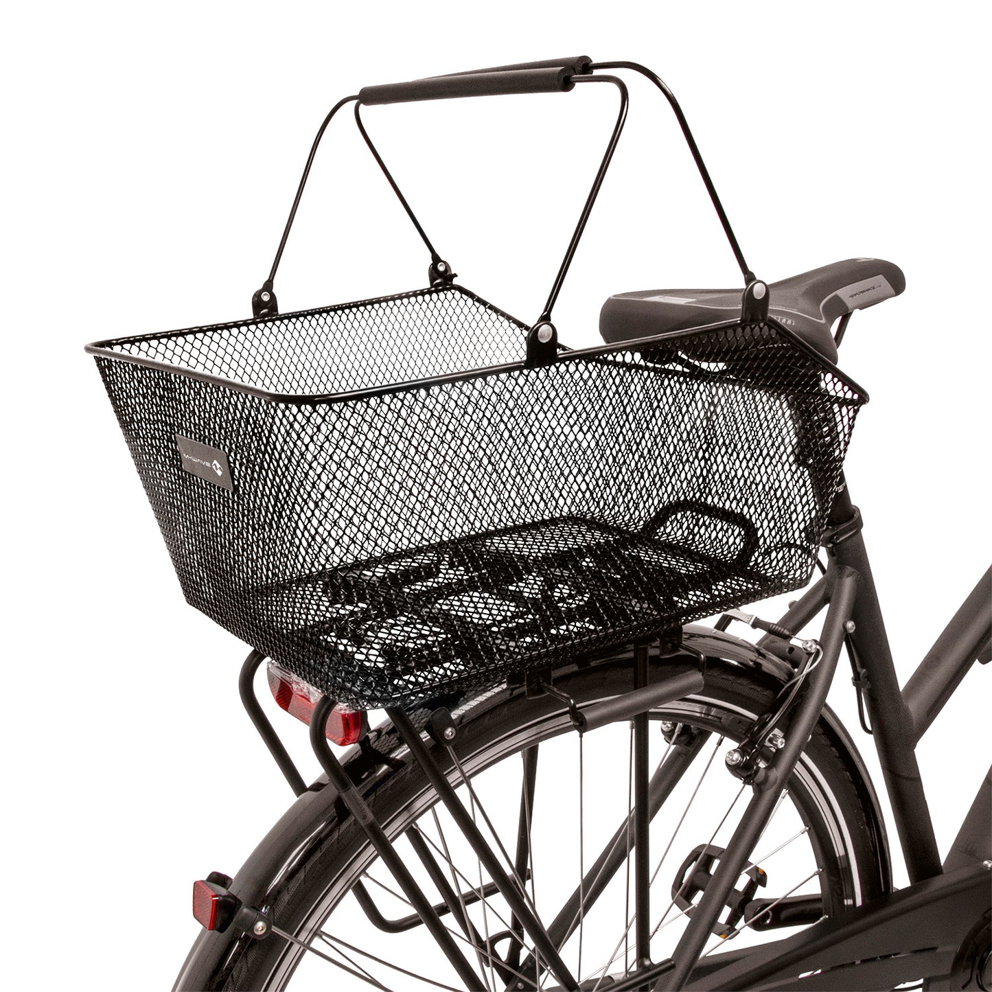 M-Wave M-Wave abnehmbarer Fahrradkorb Gepäckträger schwarz