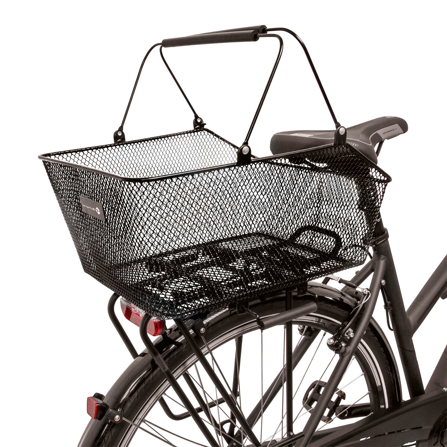 M-Wave M-Wave abnehmbarer Fahrradkorb Gepäckträger schwarz