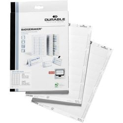 Namenskarte langlebig 1451-02 30x60mm weiß