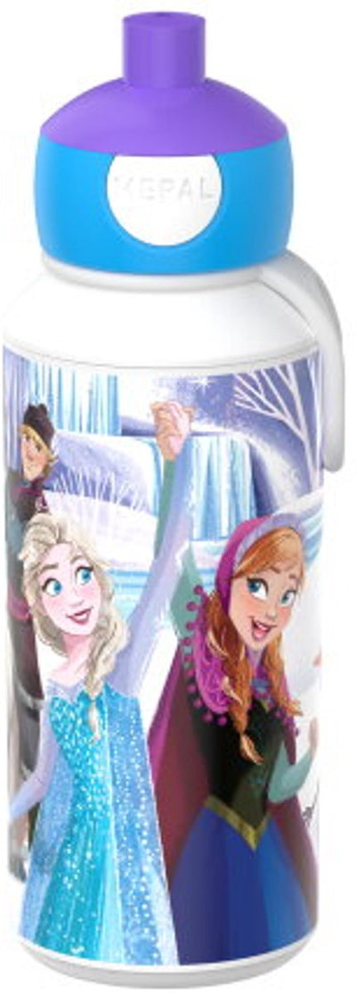 Mepal Pop-Up-Trinkflasche Campus – 400 ml – gut schließend – Trinkbecher für Kinder – Frozen Friends