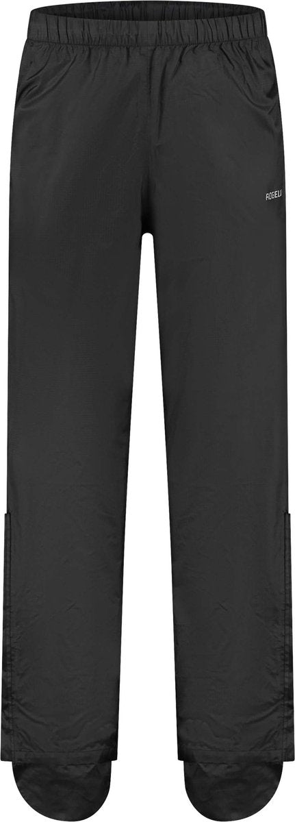Rogelli Houston Fahrrad-Regenhose Herren – wasserdicht – mit Schuhschutz – Schwarz – Größe XL