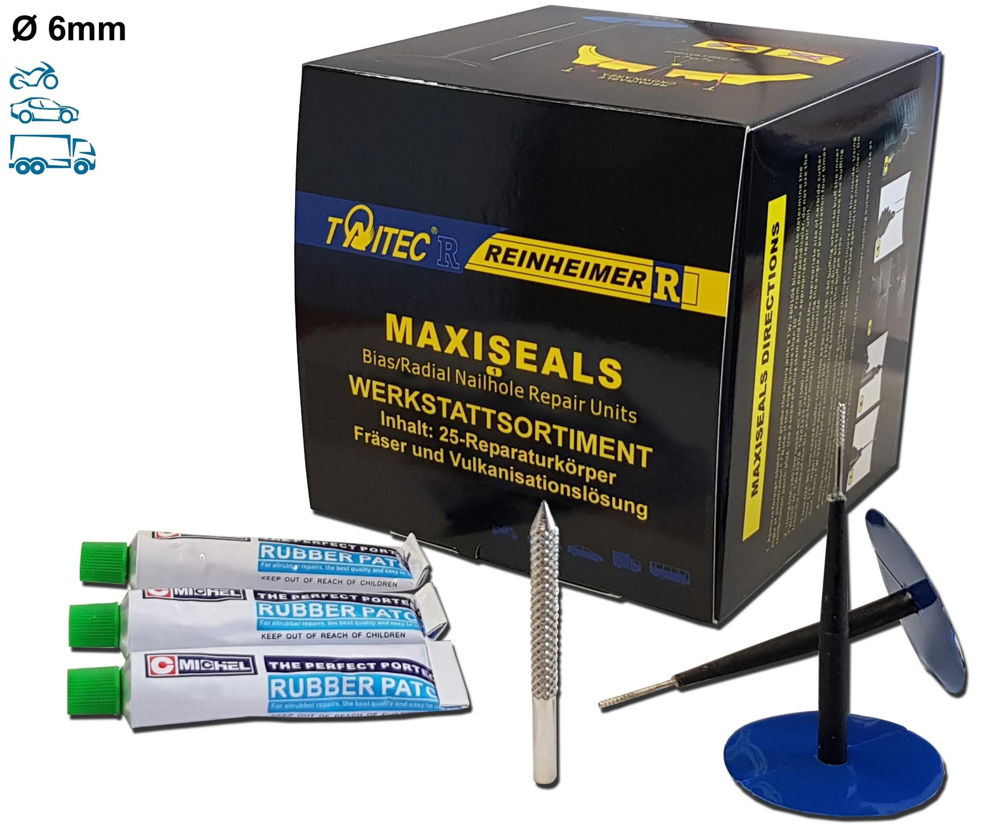 Reinheimer Maxi-Seal M6 Rep. Set D1 = 6 mm 25st.