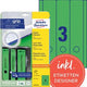 Aktenrückenetiketten Avery L4754-20 Mattgrün