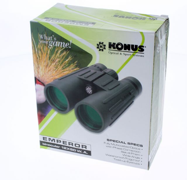 Konus Fernglas Emperor 12x50 WP WA mit Phasenvergütung